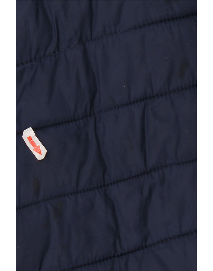 Jaqueta acolchoada masculina Superdry UK 40 grande nylon azul marinho