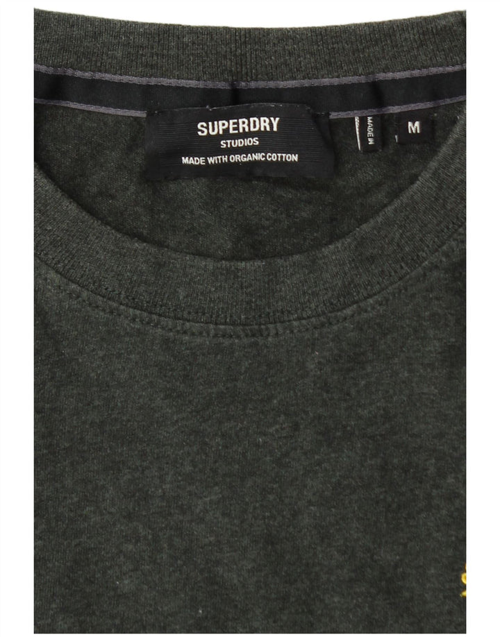 SUPERDRY Mens T-Shirt Top Medium Green Cotton Vintage Superdry and Second-Hand Superdry from Messina Hembry 