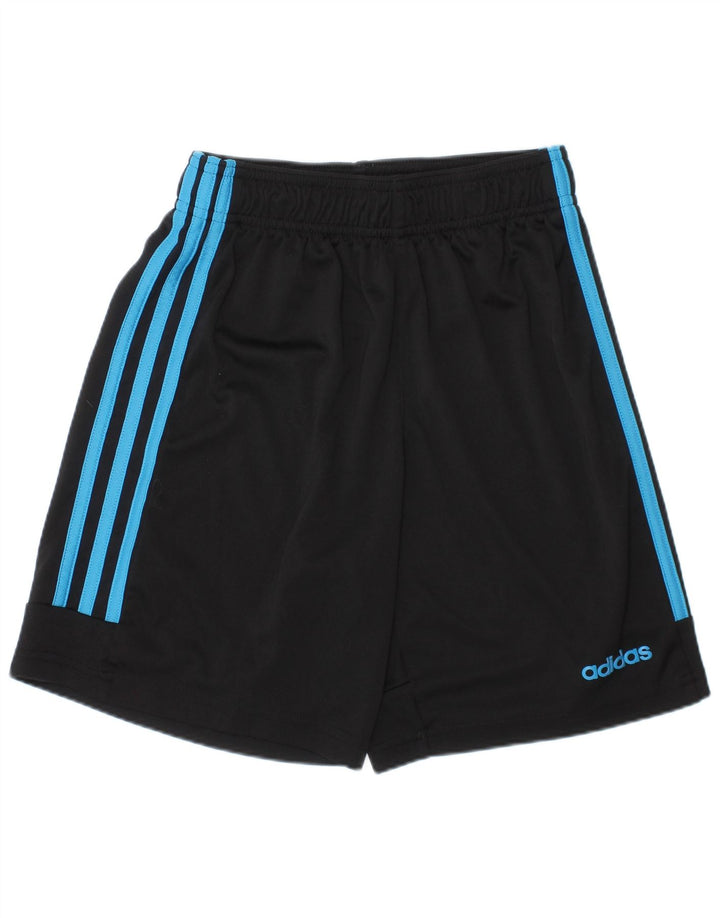 Shorts esportivos Adidas Boys Climalite 11-12 anos preto poliéster