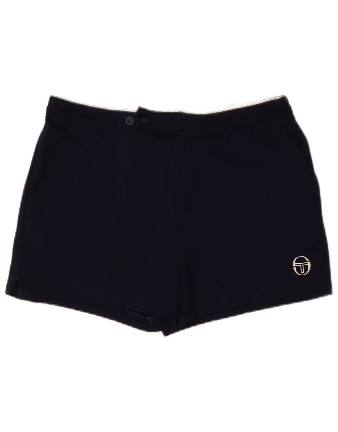 SERGIO TACCHINI Shorts Chino Masculino IT 52 XL W34 Azul Marinho Poliéster