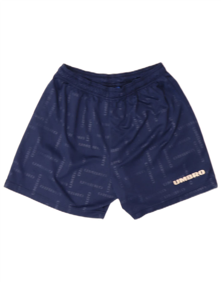Shorts esportivos gráficos masculinos UMBRO grandes poliéster azul marinho