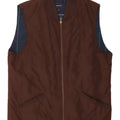 Gant Mens Gilet UK 36 Pequeno Poliéster Marrom