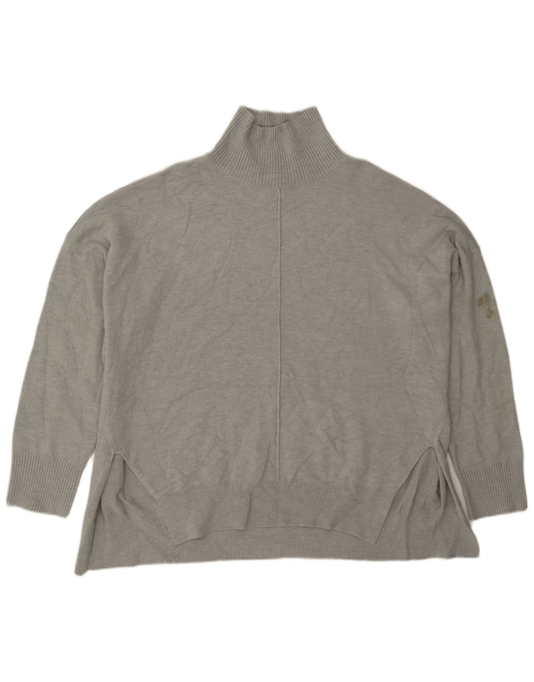 Suéter feminino com gola tartaruga French Connection Reino Unido 14 cinza médio