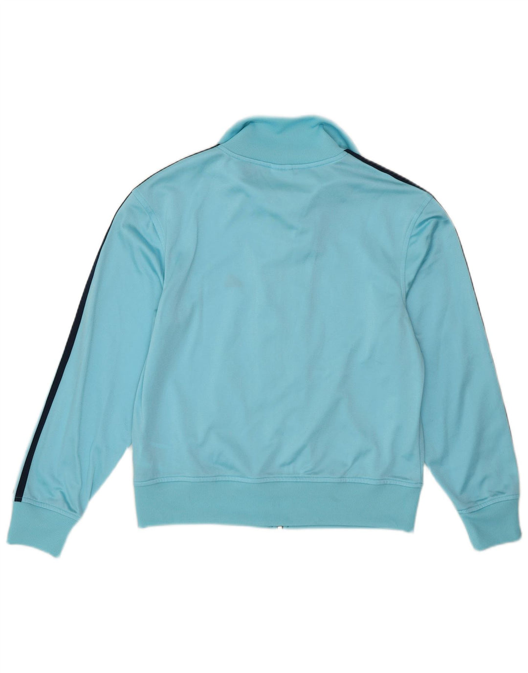 Adidas Womens Tracksuit Top Jacket UK 12 Médio Turquesa Poliéster