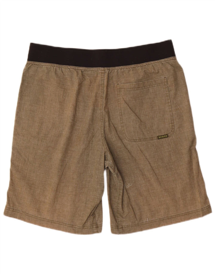 Prana Mens Chino Shorts Médio W32 Caqui