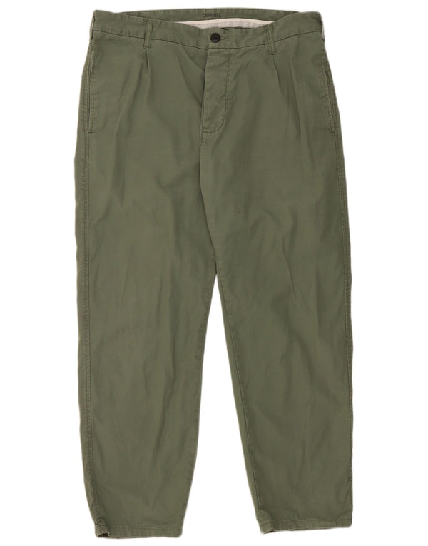 Calça Chino Carhartt Masculina Reta W32 L27 Algodão Verde