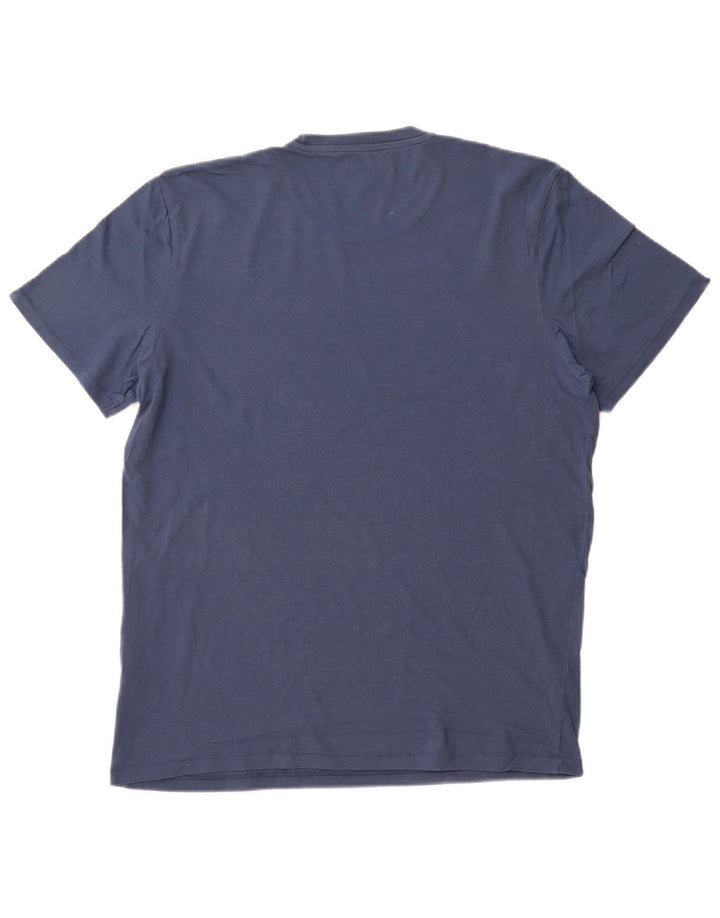 Camiseta gráfica masculina WRANGLER Top médio algodão azul marinho