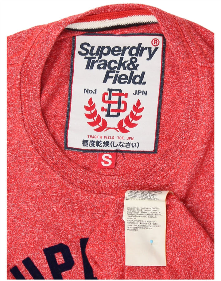 Camiseta masculina gráfica SUPERDRY top pequeno algodão vermelho