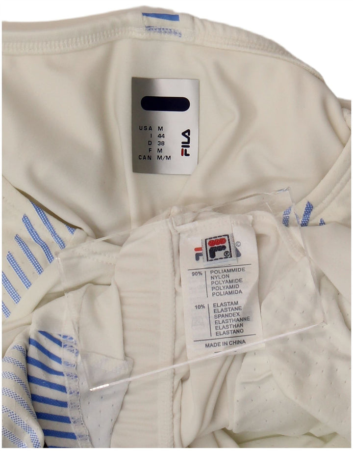 Colete feminino FILA Top IT 44 poliamida listrada branca média