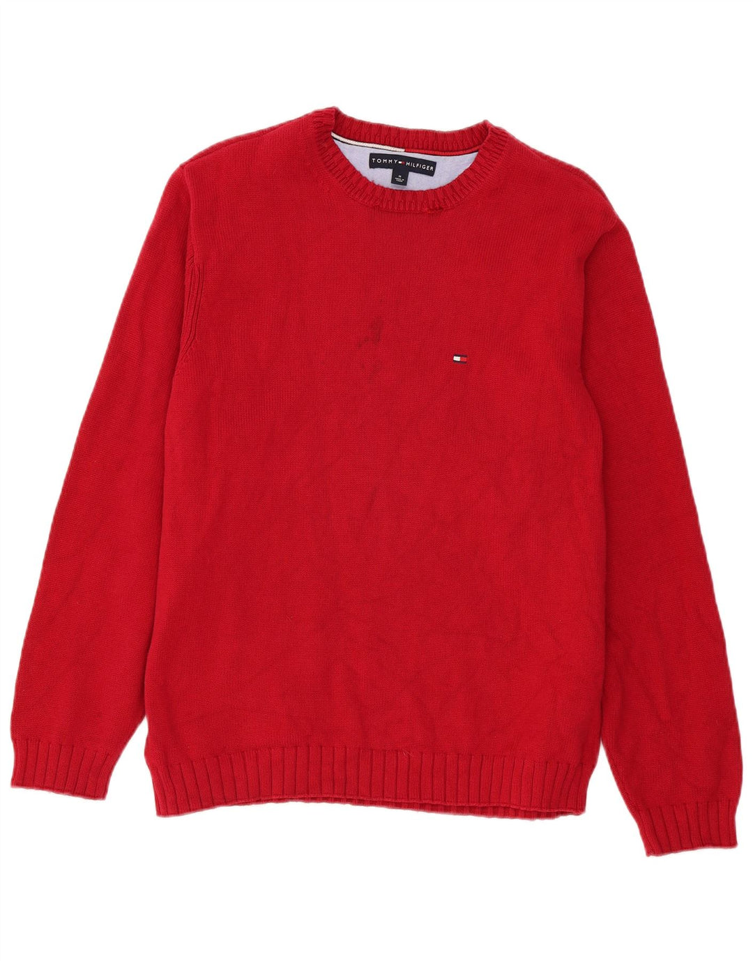 Tommy Hilfiger Suéter masculino com gola canoa médio Borgonha