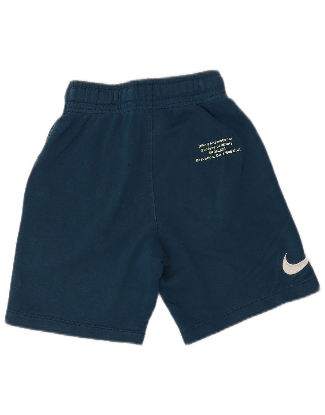 Shorts esportivos gráficos NIKE para meninos 8-9 anos pequeno azul algodão