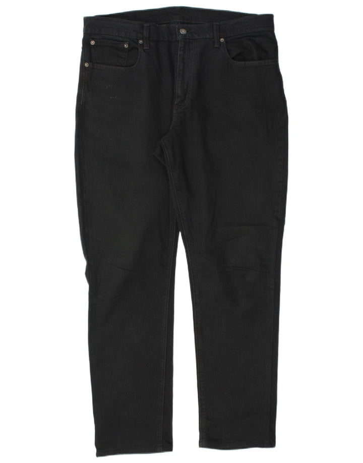 Jeans retos masculinos Levi's W34 L32 algodão preto