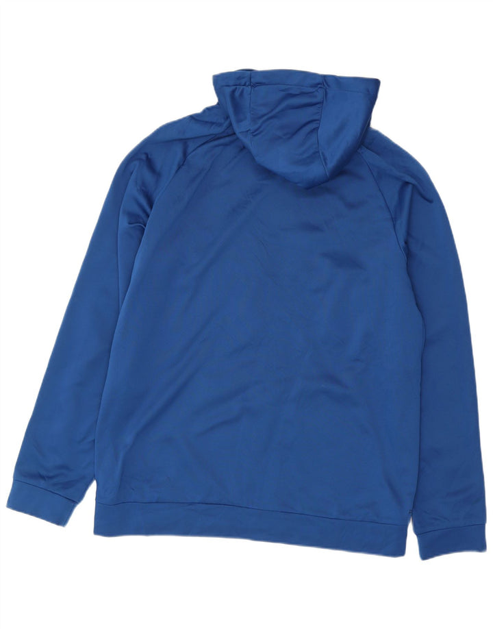 Suéter Nike masculino Dri Fit Zip com capuz grande poliéster azul