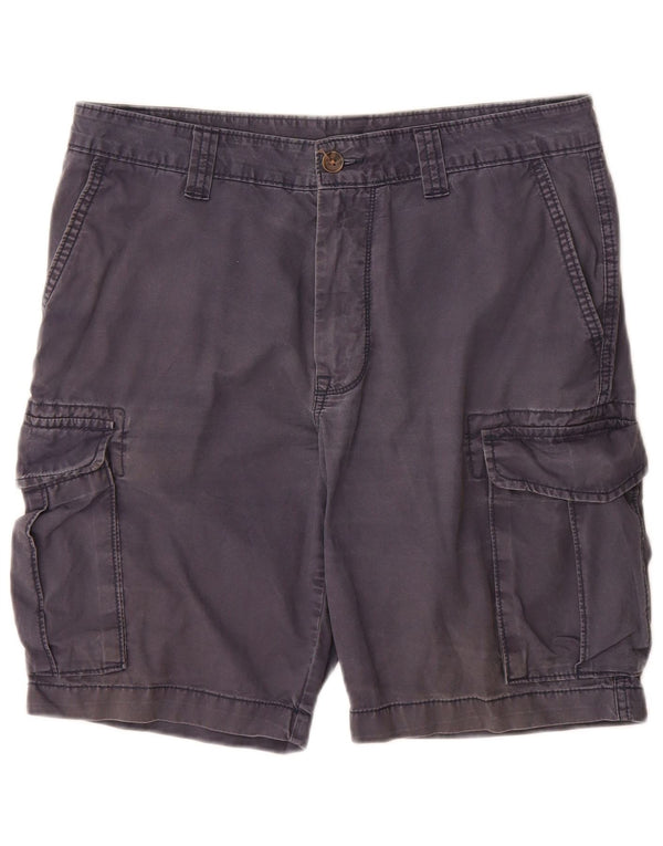 Shorts cargo masculino Marks & Spencer W34 grande algodão azul marinho