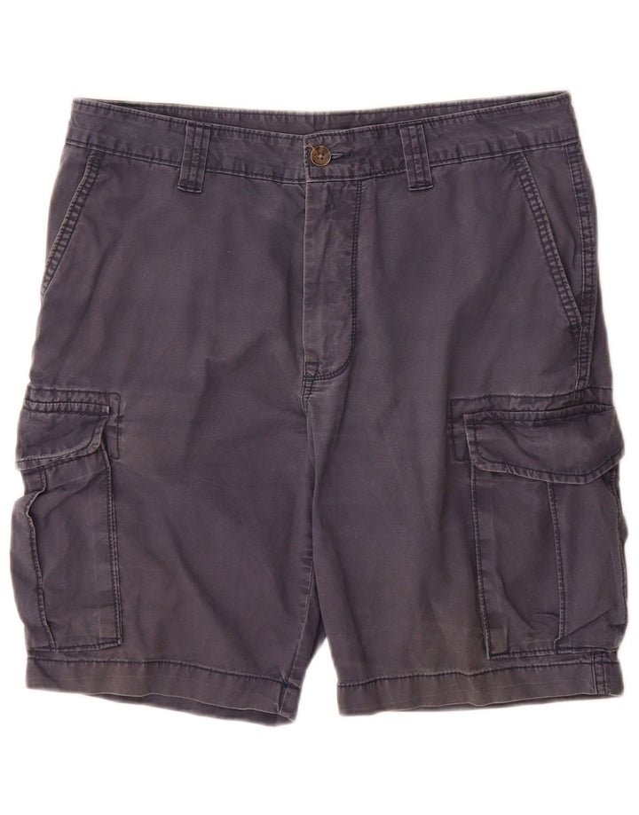 Shorts cargo masculino Marks & Spencer W34 grande algodão azul marinho