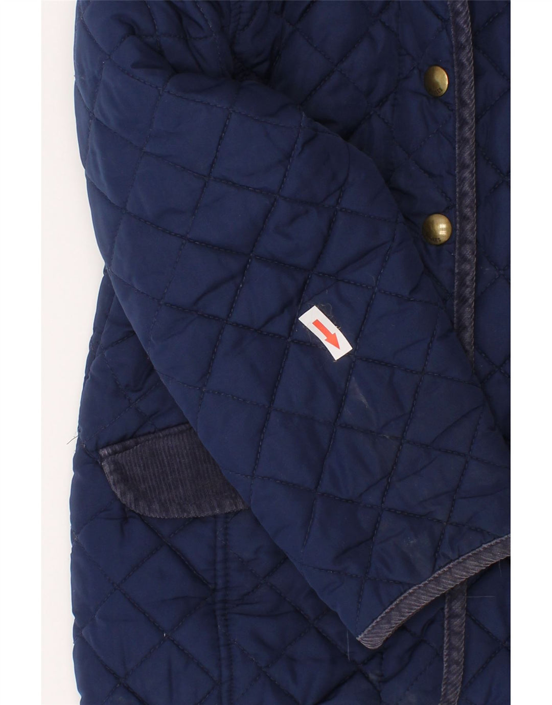 Jaqueta acolchoada com capuz para meninas Joules 5-6 anos poliéster azul marinho