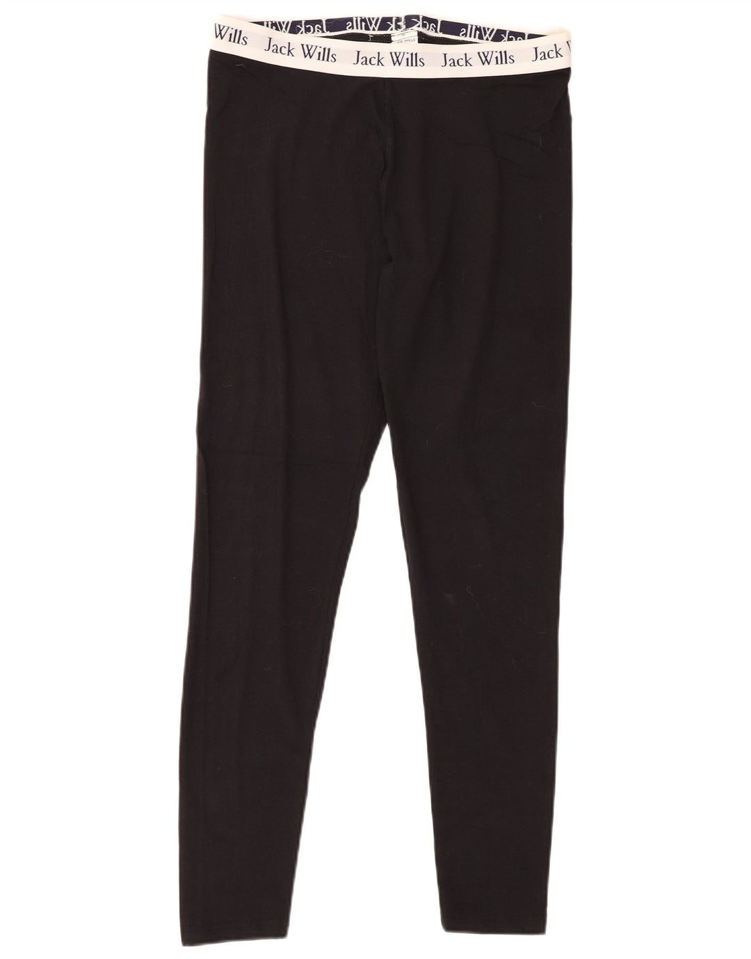 JACK WILLS Leggings femininas gráficas UK 12 algodão colorblock preto médio