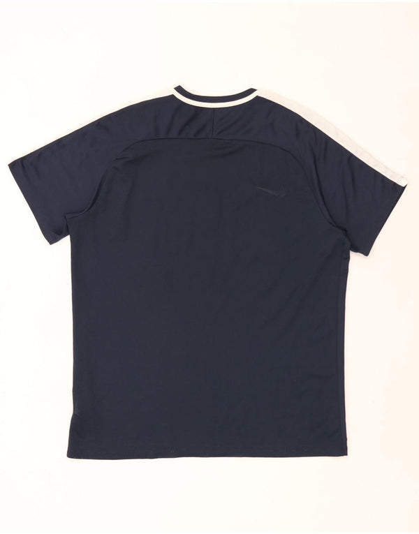 Camiseta Nike Masculina Dri Fit Top XL Azul Marinho Colourblock