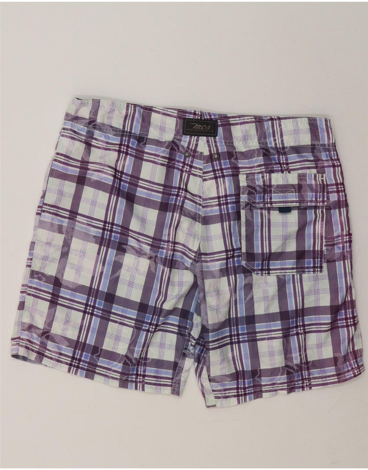 MARLBORO CLASSICS Calção de banho masculino grande xadrez multicolorido