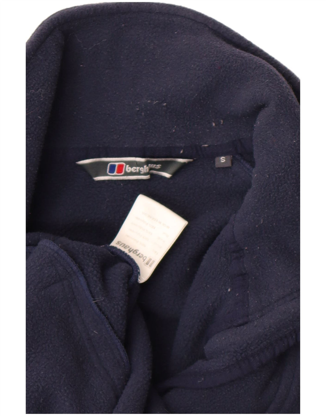 Jaqueta de lã masculina Berghaus UK 36 poliéster azul marinho pequeno