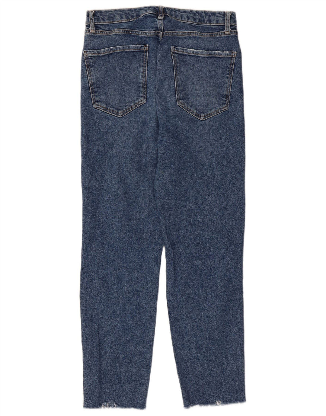ZARA Jeans femininos desgastados slim EU 40 médio W30 L26 azul
