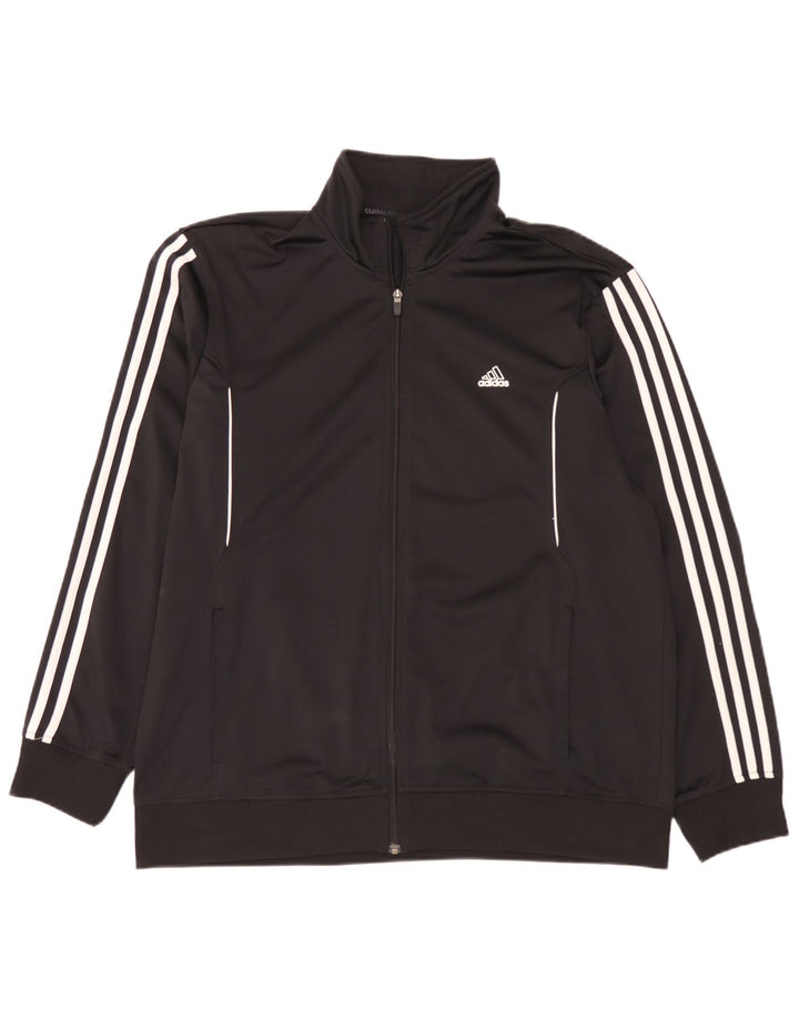 Adidas Mens Climalite Tracksuit Top Jacket XL Preto Poliéster