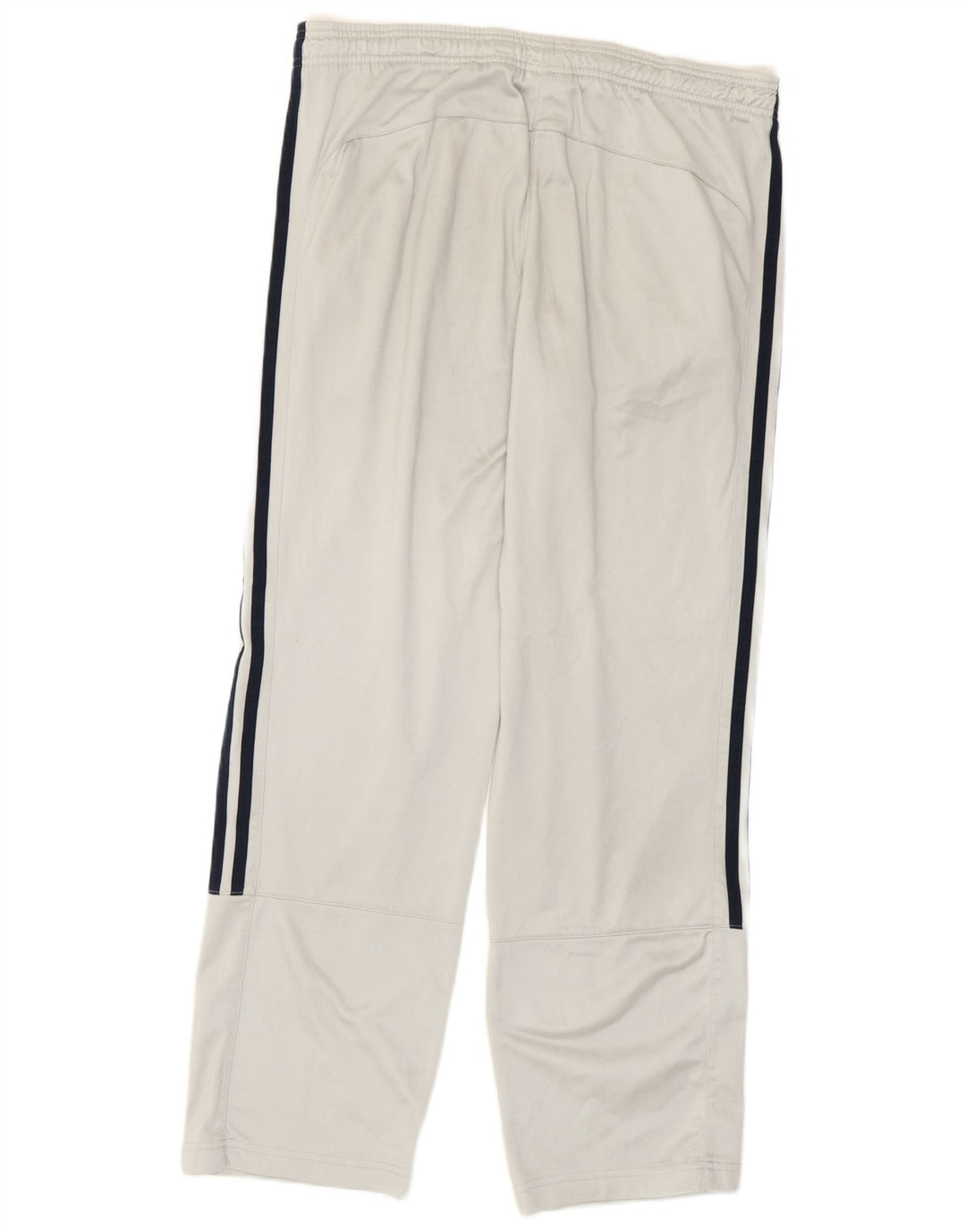 Calça de treino masculina Adidas grande poliéster cinza