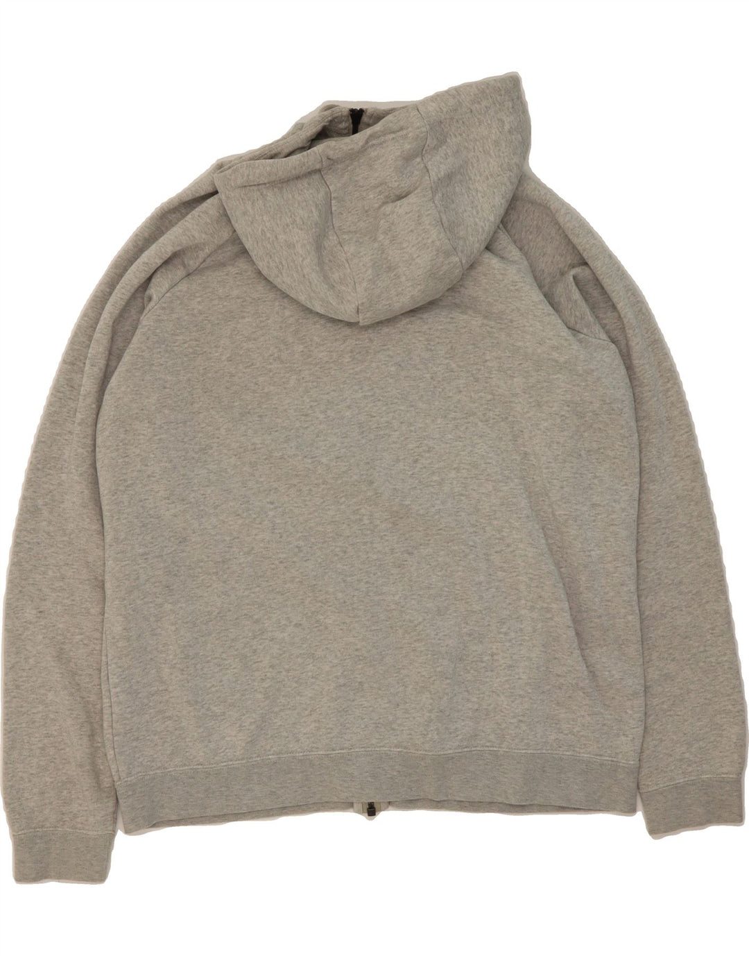 NIKE Womens Zip Hoodie Sweater UK 16 Large Grey Cotton Vintage Nike and Second-Hand Nike from Messina Hembry 