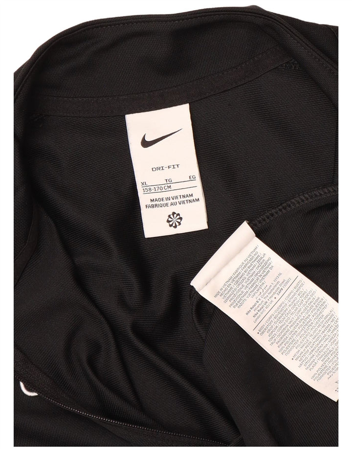 Jaqueta Nike Boys Dri Fit Tracksuit 13-14 anos XL preto poliéster