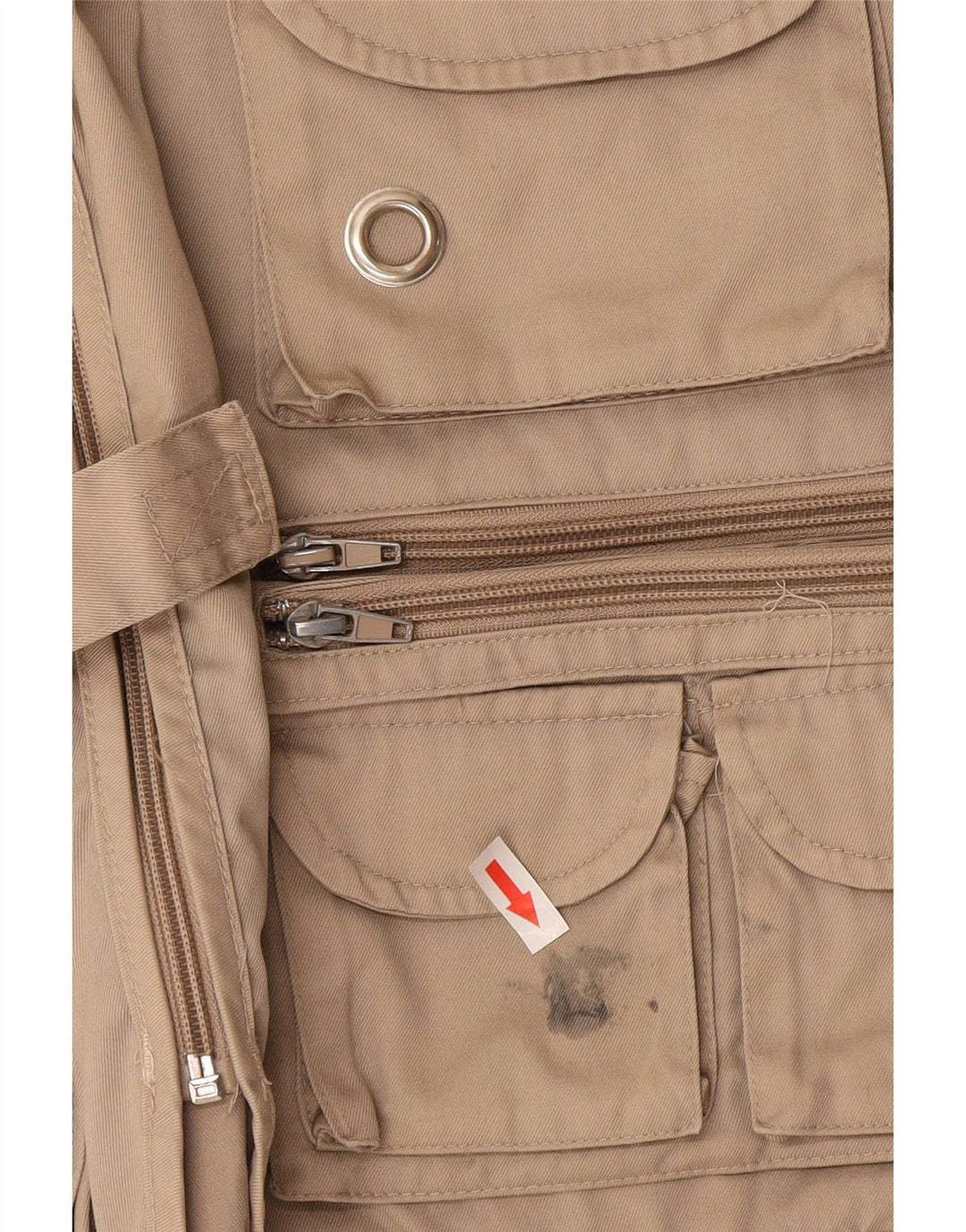 Jaqueta utilitária masculina vintage UK 40 grande bege