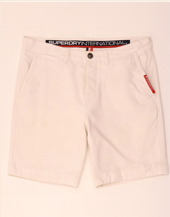 Superdry Mens Chino Shorts XL W38 Branco