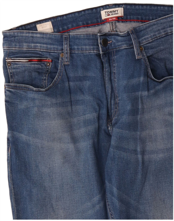 Tommy Hilfiger Masculino Ryan Bootcut Jeans W36 L30 Azul Algodão