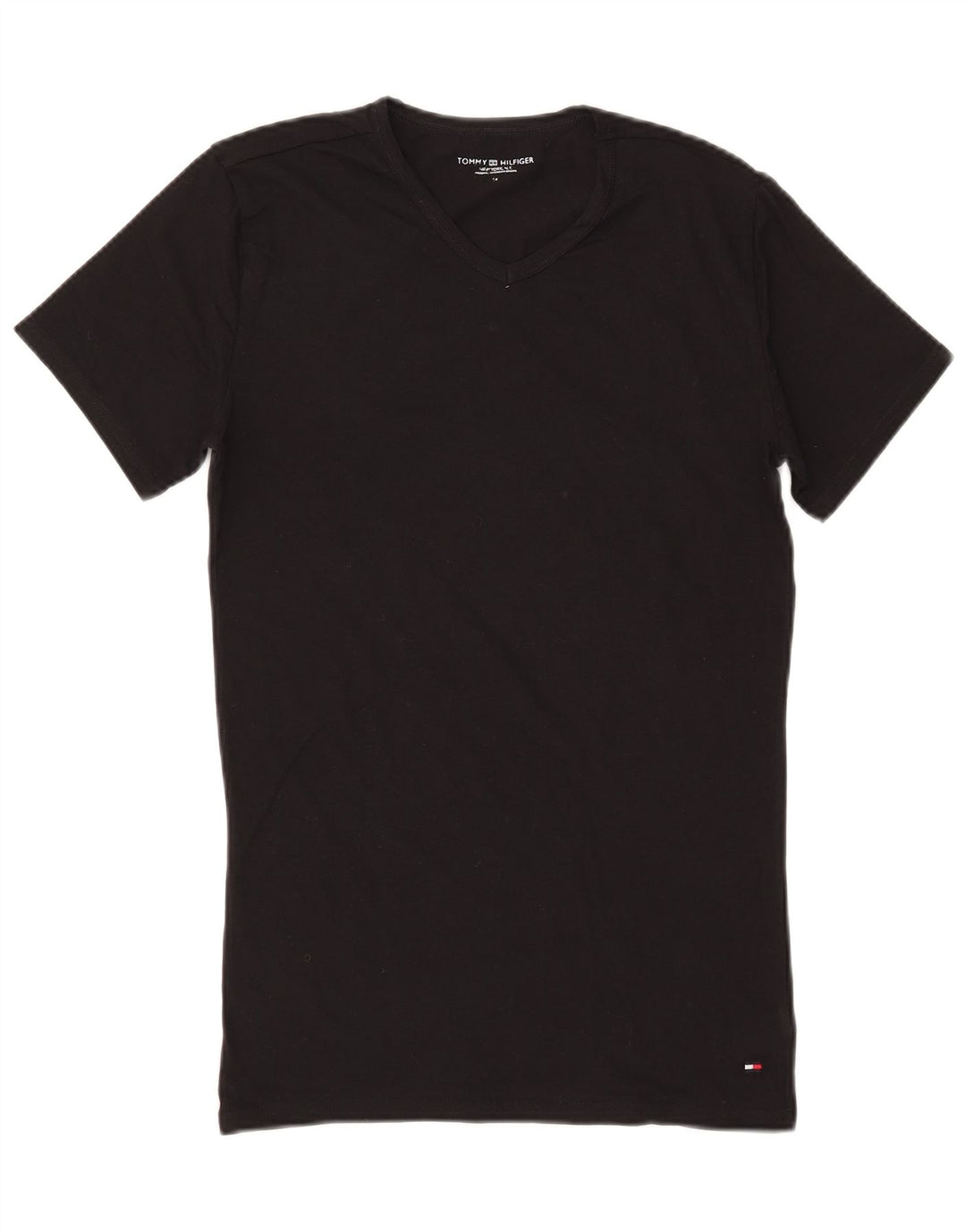 Camiseta masculina Tommy Hilfiger Top médio algodão preto