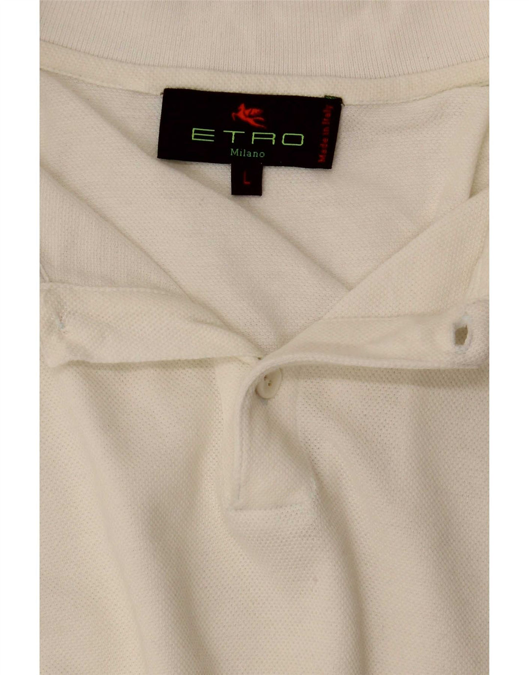Camisa polo masculina Etro grande branca