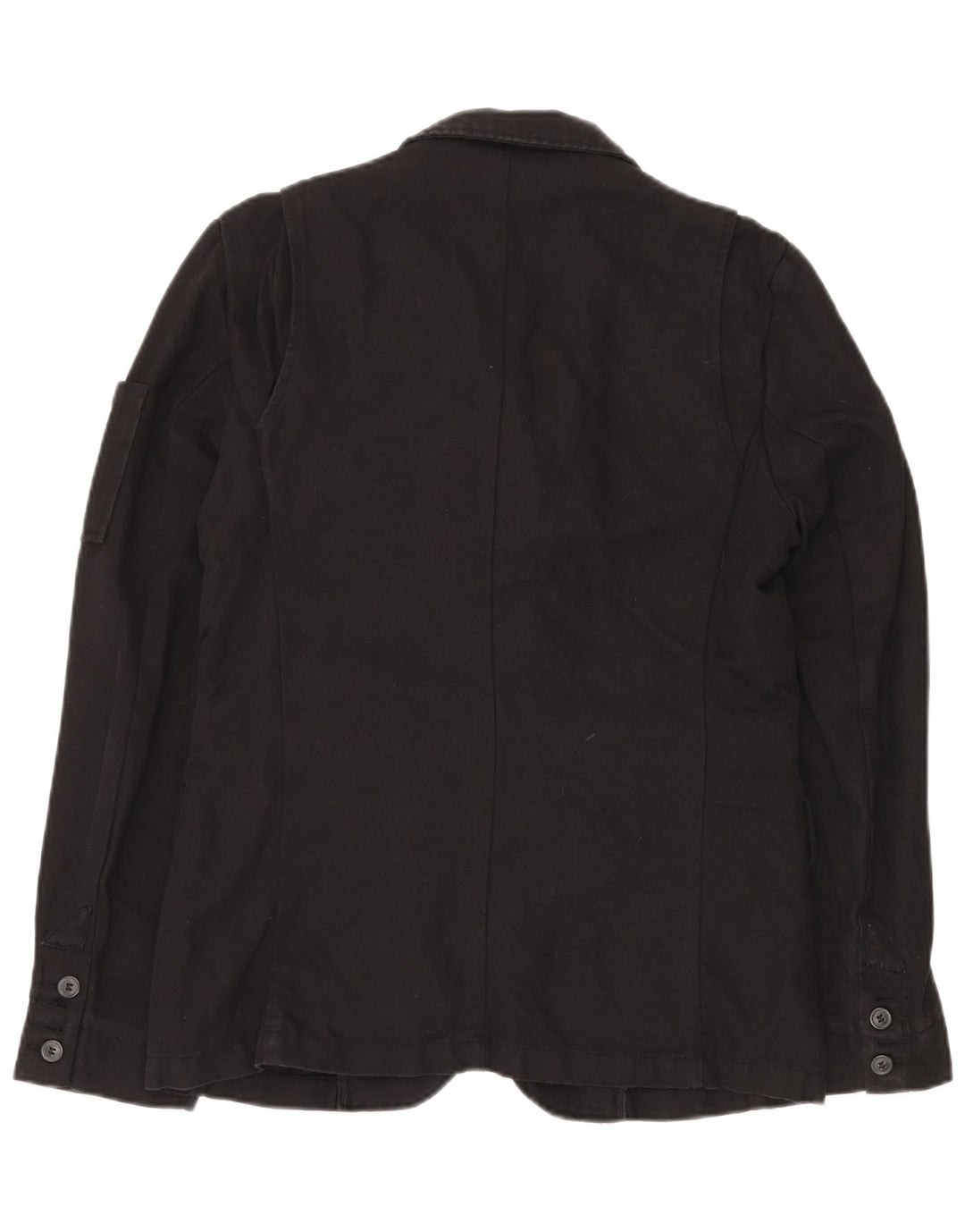 Jaqueta blazer masculina de 3 botões BENETTON IT 48 linho preto médio