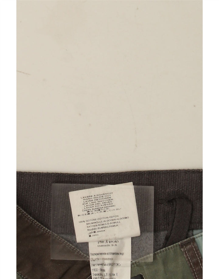 Replay Mens Chino Shorts W30 Médio Algodão Geométrico Multicolorido