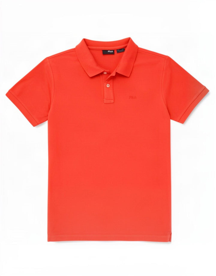 Camisa polo masculina Fila médio algodão vermelho