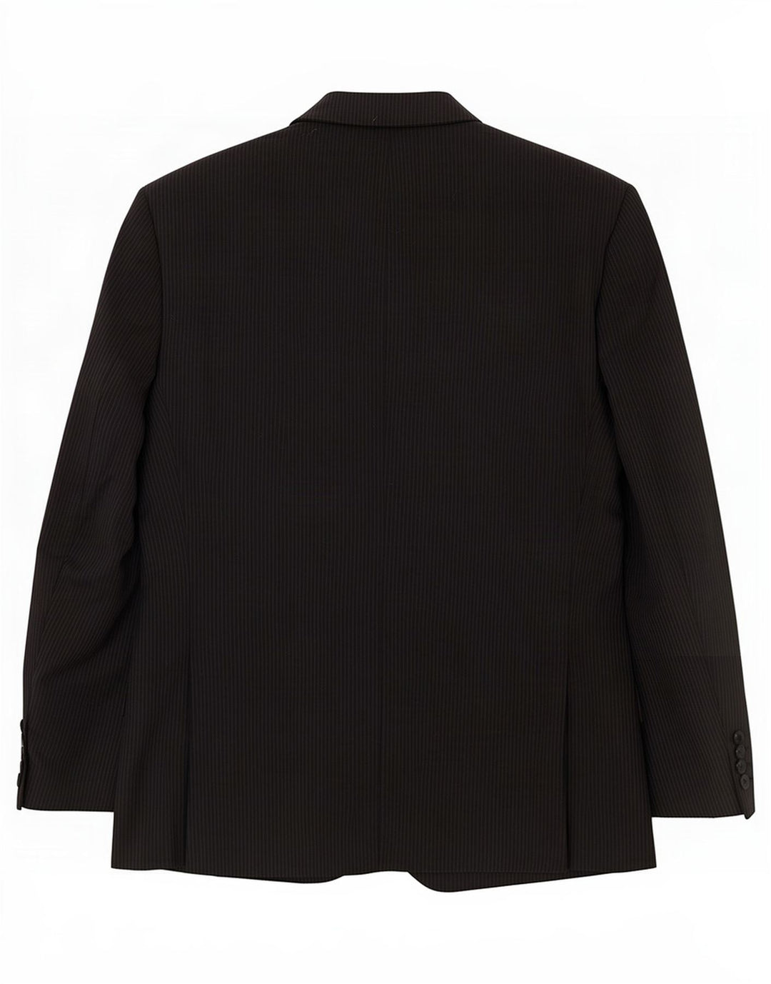 Jaqueta blazer masculina de 2 botões Marks & Spencer UK 38 risca de giz preta média