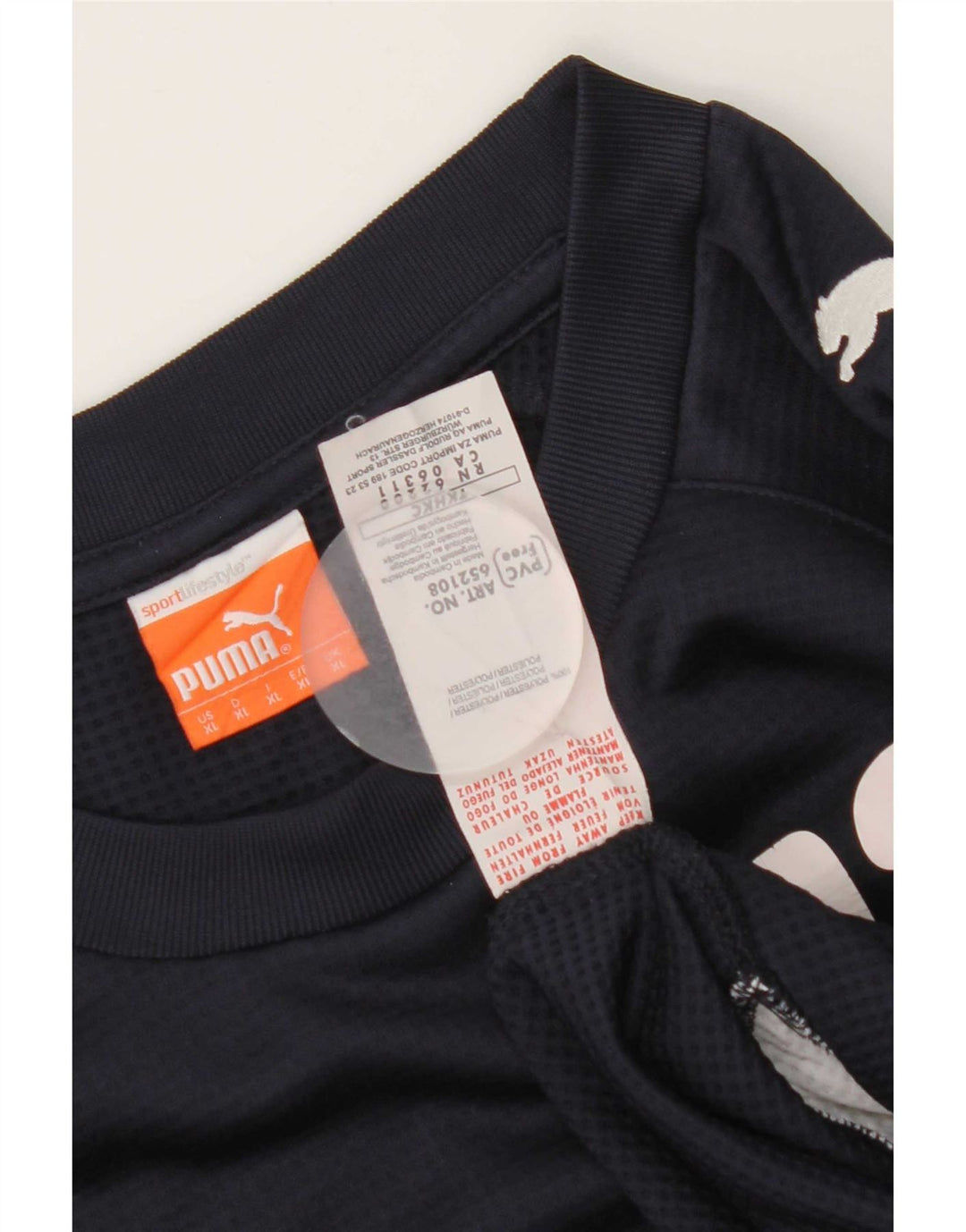 Puma Mens Graphic Moletom Jumper XL Azul Marinho Poliéster