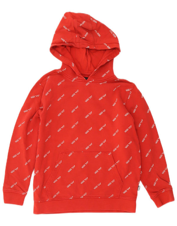 Vans Meninos Graphic Hoodie Jumper 10-11 Anos Médio Algodão Vermelho