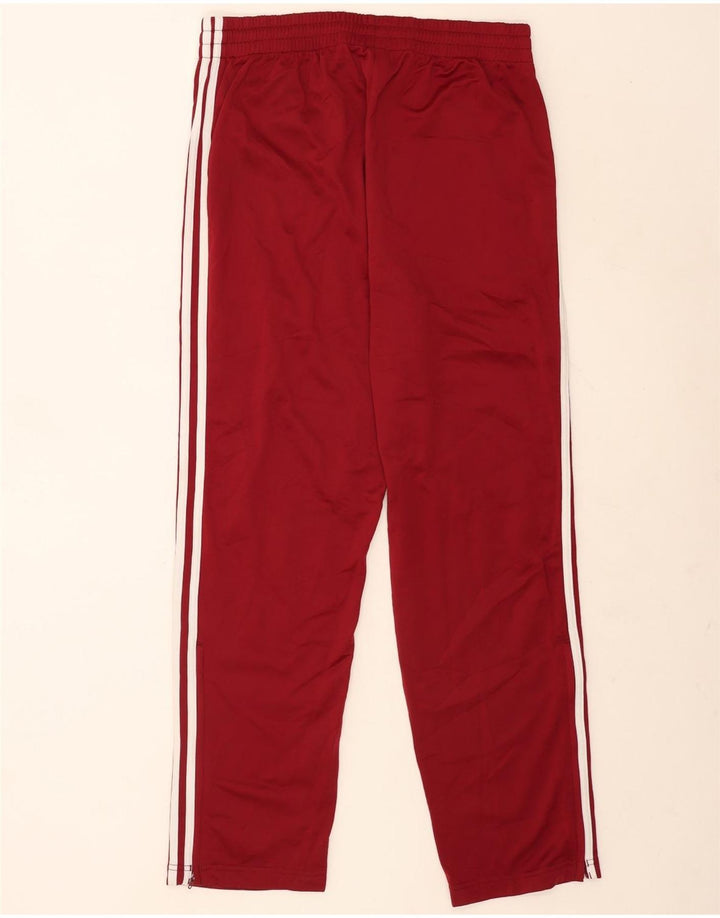 Calças de treino masculinas Adidas grandes poliéster cor de vinho