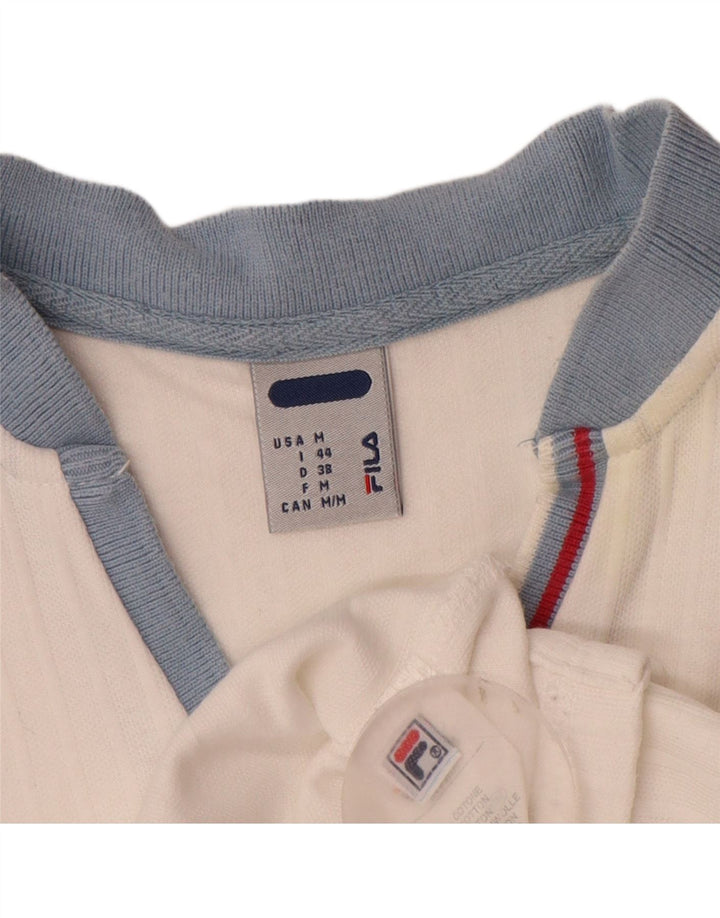 Fila Womens Vest Top IT 44 Médio Algodão Branco