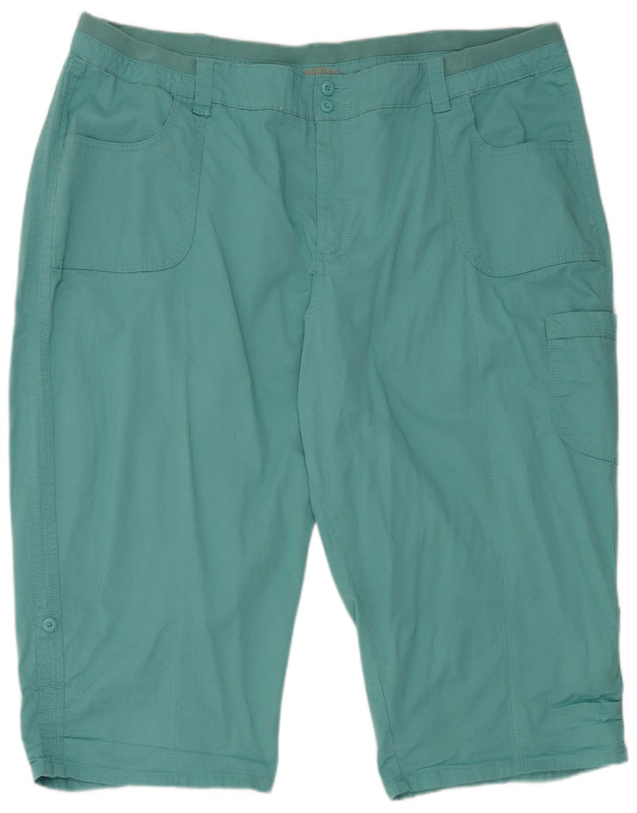 Lee Womens Riders Cargo Shorts US 26 5XL W46 Algodão Azul