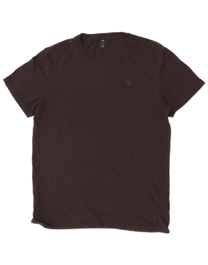 Camiseta masculina G-Star Top médio algodão preto