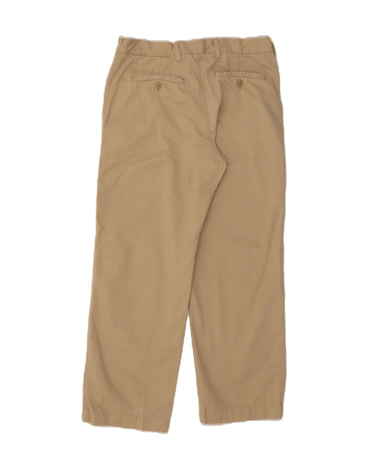 L.L.BEAN Mens Straight Chino Trousers W33 L29 Beige Cotton Vintage L.L.Bean and Second-Hand L.L.Bean from Messina Hembry 