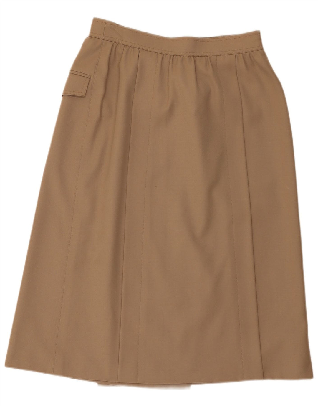 Escada Midi Wrap Saia Feminina EU 38 Médio W28 Marrom Nova Lã