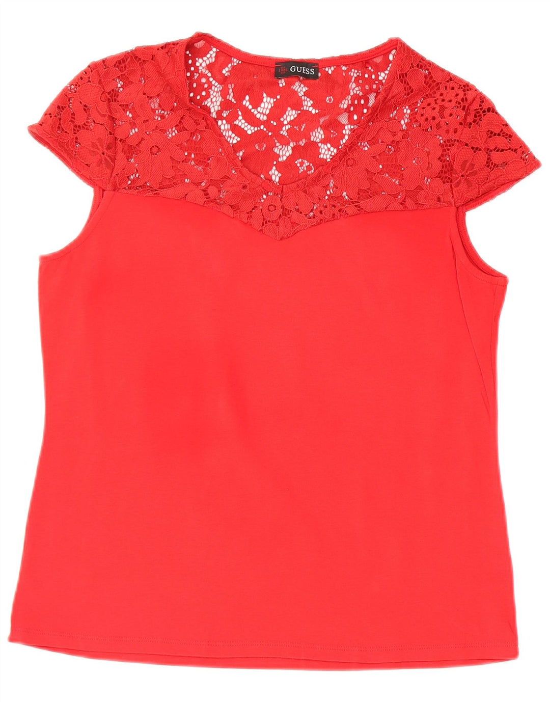 Blusa feminina GUESS UK 12 médio vermelho floral