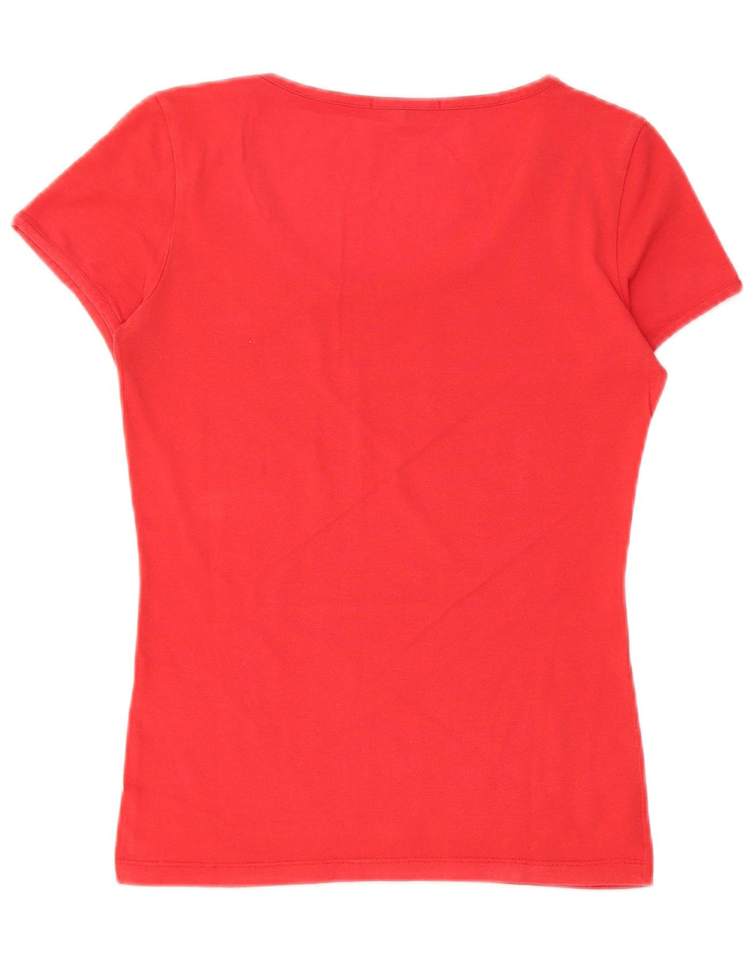 Camiseta feminina gráfica GUESS UK 12 algodão vermelho médio