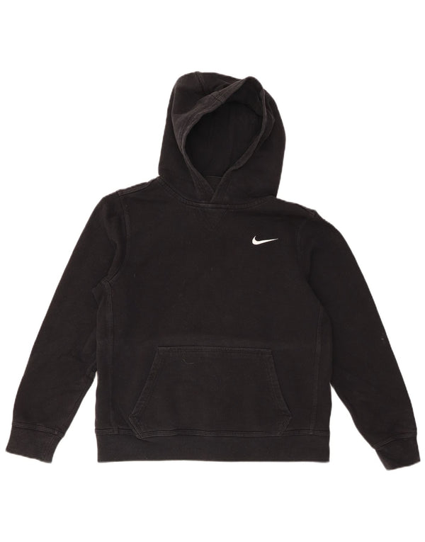 Jumper com capuz Nike Boys 12-13 anos grande algodão preto