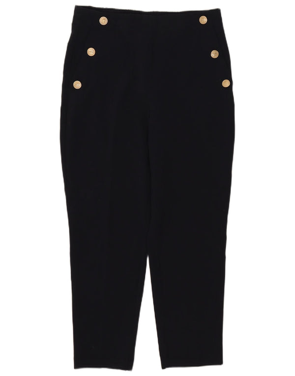 Calça Chino Cônica Feminina Zara Médio W28 L26 Azul Marinho Poliéster